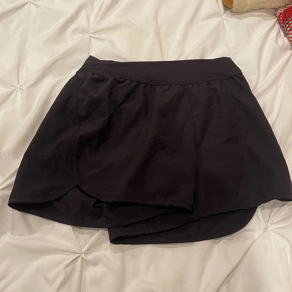 high waisted black athletic shorts